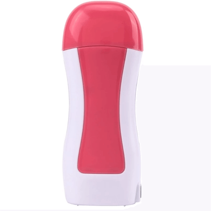 Depilatory wax heater roll on hair removal kit