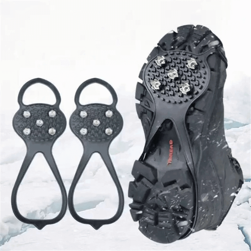 Unisex 5 teeth ice gripper spike grips cleats