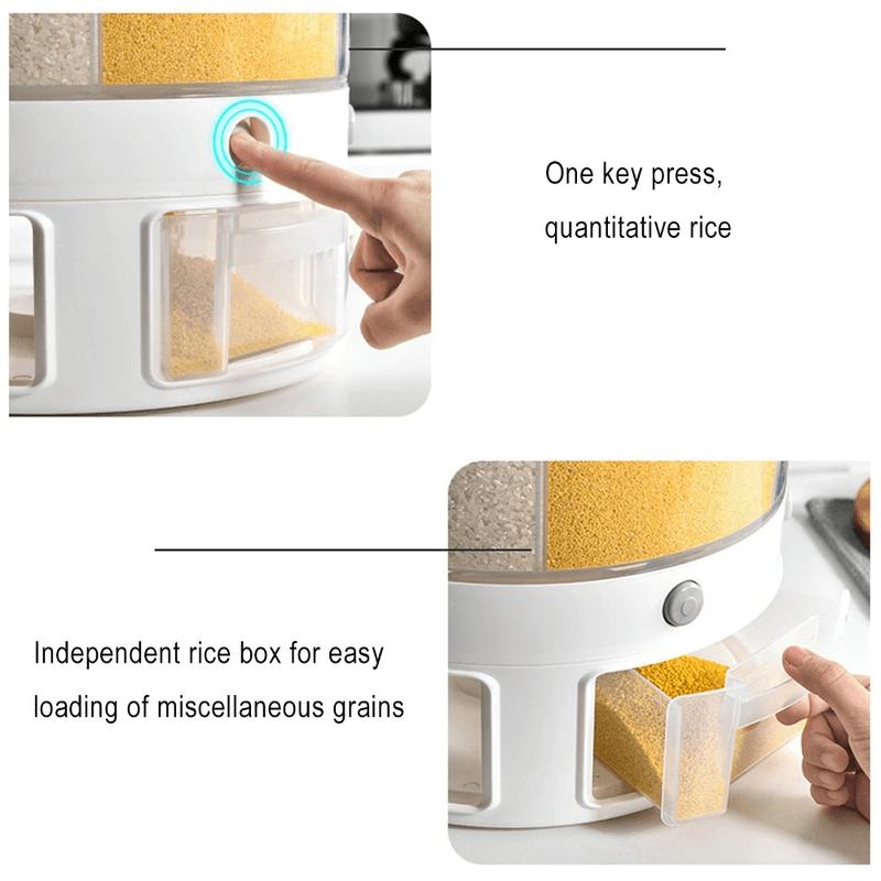 10 kg 6 in 1 food container cereal dispenser