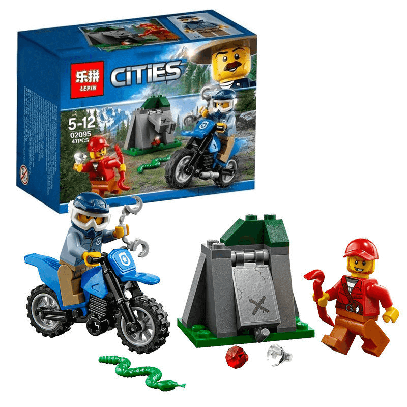 47-pcs-lepin-brick-city-off-road-chase-building-blocks